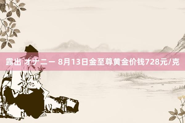 露出 オナニー 8月13日金至尊黄金价钱728元/克