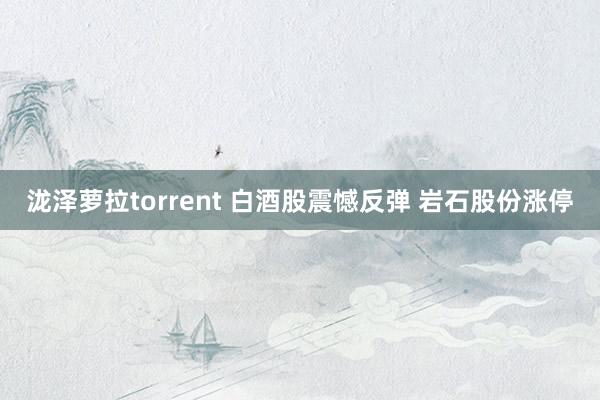 泷泽萝拉torrent 白酒股震憾反弹 岩石股份涨停