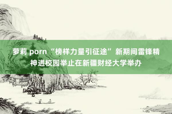 萝莉 porn “榜样力量引征途” 新期间雷锋精神进校园举止在新疆财经大学举办