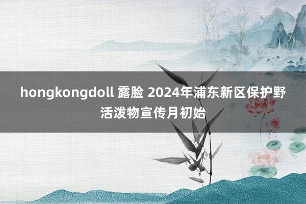 hongkongdoll 露脸 2024年浦东新区保护野活泼物宣传月初始