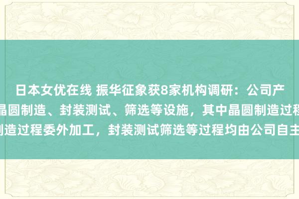 日本女优在线 振华征象获8家机构调研：公司产物的坐蓐经由主要包括晶圆制造、封装测试、筛选等设施，其中晶圆制造过程委外加工，封装测试筛选等过程均由公司自主完成（附调研问答）