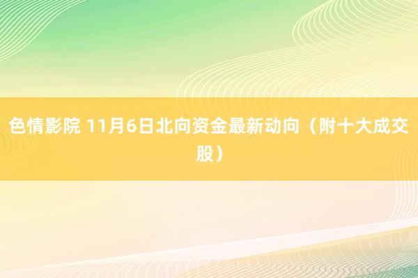 色情影院 11月6日北向资金最新动向（附十大成交股）