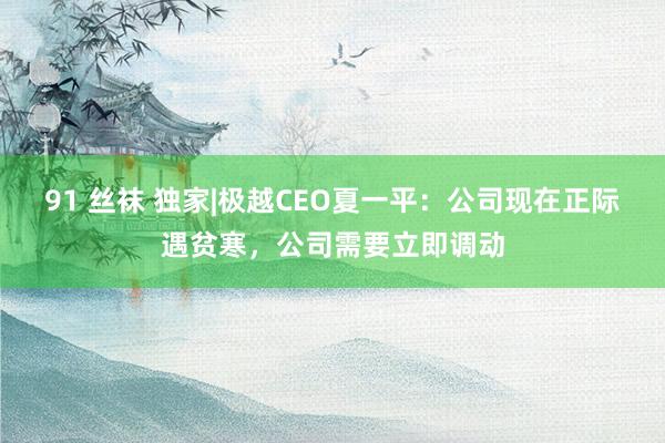 91 丝袜 独家|极越CEO夏一平：公司现在正际遇贫寒，公司需要立即调动