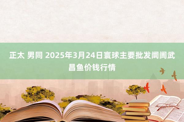 正太 男同 2025年3月24日寰球主要批发阛阓武昌鱼价钱行情